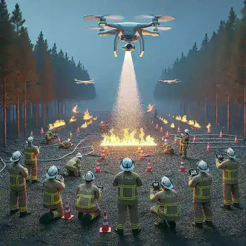 DJI Expands Training for Drone Firefighting Brigades